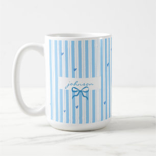 Tasse personnalisée avec motif rayures pour papa