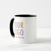 Tasse personnalisée avec nom de l'employé Logo per (Devant gauche)