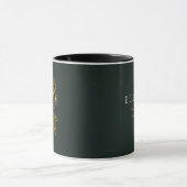 Tasse personnalisée avec nom et fleur de naissance (Centre)