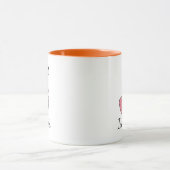 Tasse personnalisée avec nom et initiale | Vache r (Centre)