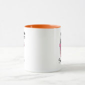 Tasse personnalisée avec nom et initiale | Vache r (Centre)