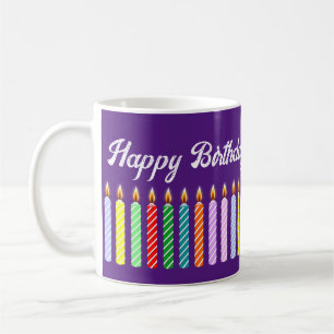 Tasse personnalisée avec nom Joyeux Anniversaire B