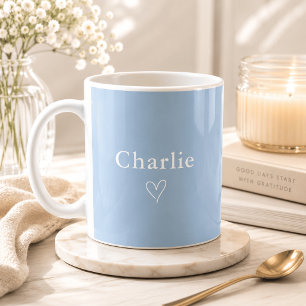 Tasse personnalisée avec nom minimaliste