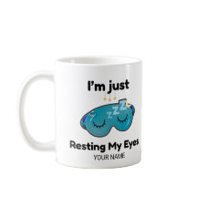 Tasse personnalisée avec nom pour la blague 'Je re