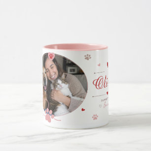 Tasse personnalisée avec photo d'animal familier