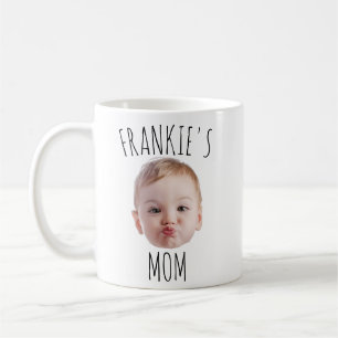 Tasse personnalisée avec photo de bébé visage sur