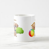 Tasse personnalisée avec un chiot (Centre)