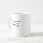 Tasse personnalisée Beagle « C'est moi qui command (Devant gauche)