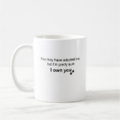 Tasse personnalisée Beagle « C'est moi qui command (Gauche)