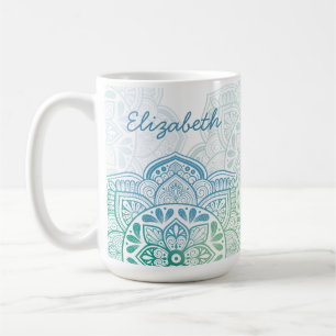 Tasse personnalisée Caelum Mandala 15 oz.