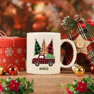Tasse personnalisée camion plaid de Buffalo