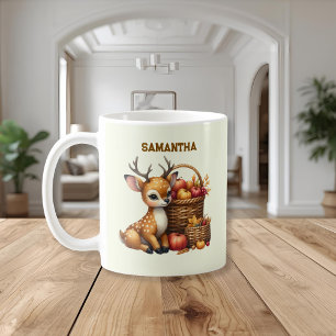 Tasse personnalisée Cerf avec récolte automnale