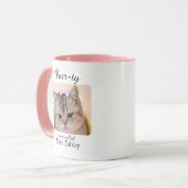 Tasse personnalisée Chat Chéri (Devant gauche)