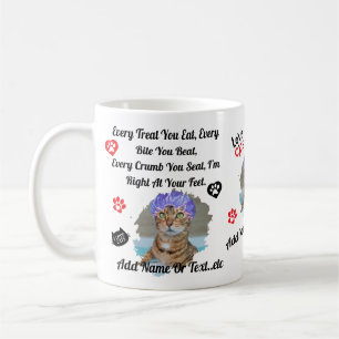 Tasse Personnalisée Chat Mignon pour les Amoureux 