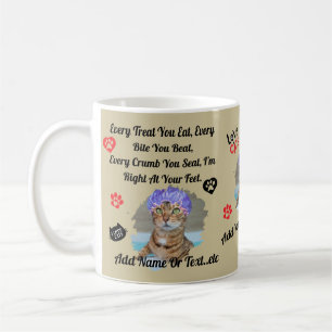 Tasse Personnalisée Chat Mignon pour les Amoureux 