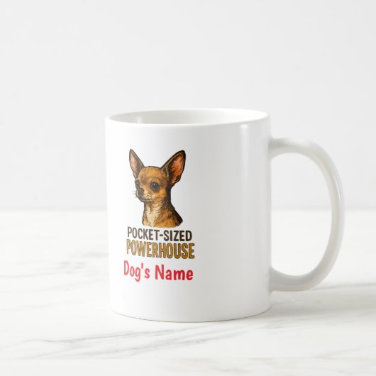Tasse personnalisée Chihuahua, Centrale Électrique (Droite)