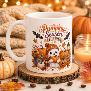 Tasse personnalisée Citrouille Saison Fantôme Mign