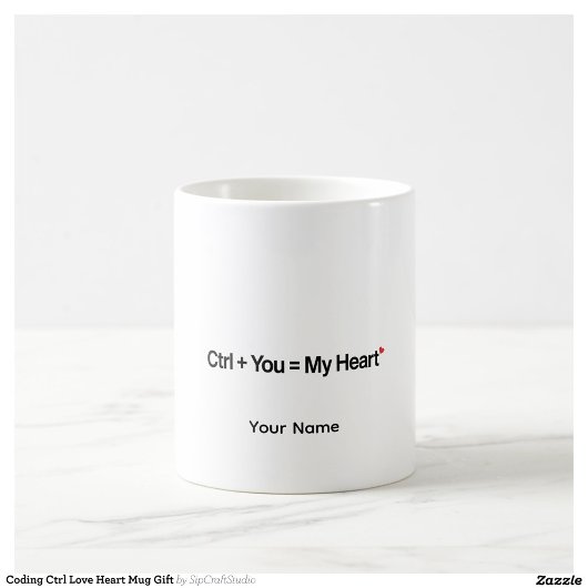 Tasse personnalisée Ctrl pour programmeur