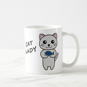 TASSE PERSONNALISÉE Dame aux chats