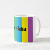 Tasse personnalisée d'arc-en-ciel (Devant droit)