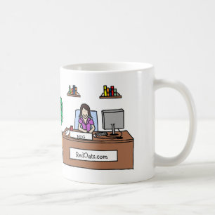 Tasse personnalisée de bande dessinée avec le nom