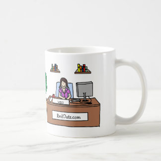 Tasse personnalisée de bande dessinée avec le nom