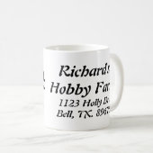 Tasse personnalisée de coq (Devant droit)