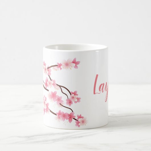 tasse personnalisée de fleur de ressort (Centre)