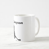Tasse personnalisée de "hockey" (Devant droit)