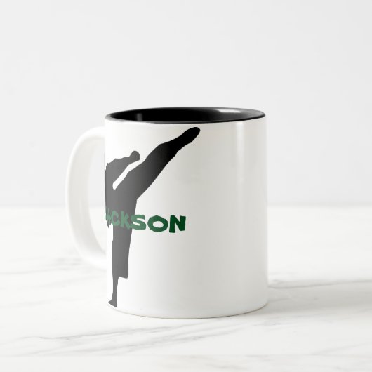 Tasse personnalisée de karaté (Devant gauche)
