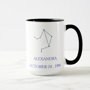 Tasse personnalisée de la constellation de la Bala