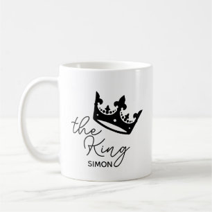 Tasse personnalisée de la couronne du roi, cadeau