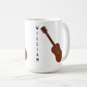 Tasse personnalisée de la guitare 12-String (Devant droit)