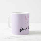 Tasse personnalisée de lapin (Devant gauche)