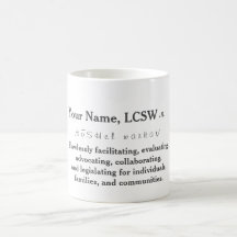 Tasse personnalisée de LCSW
