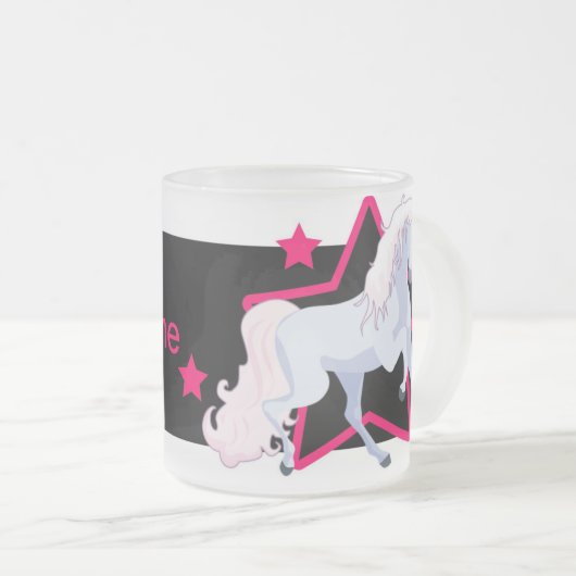 Tasse personnalisée de licorne (Devant droit)