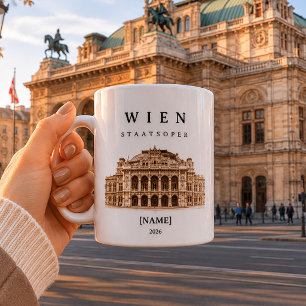Tasse personnalisée de l'Opéra d'État de Vienne