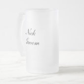 Tasse personnalisée de marié (Devant gauche)