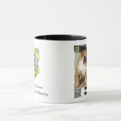 Tasse personnalisée de marque de deux bouledogues (Centre)