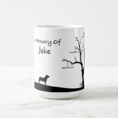 Tasse personnalisée de mémorial de chien (Centre)