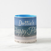 Tasse personnalisée de "mon endroit heureux" (Centre)