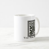 Tasse personnalisée de monogramme de la lettre J (Devant droit)