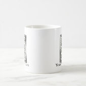 Tasse personnalisée de monogramme de la lettre J (Centre)