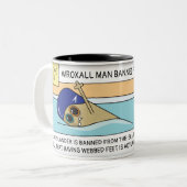Tasse personnalisée de natation de Wroxall (Devant gauche)
