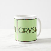 Tasse personnalisée de nom de kaléidoscope - (Devant droit)