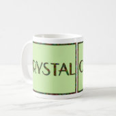 Tasse personnalisée de nom de kaléidoscope - (Devant gauche)