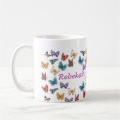 Tasse personnalisée de papillon - Rebekah (Gauche)