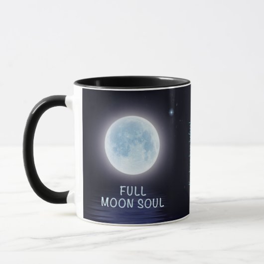 Tasse personnalisée de phase de Pleine lune (Gauche)