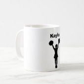 Tasse personnalisée de "pom-pom girl" (Devant gauche)