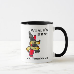 Tasse personnalisée de professeur d'art